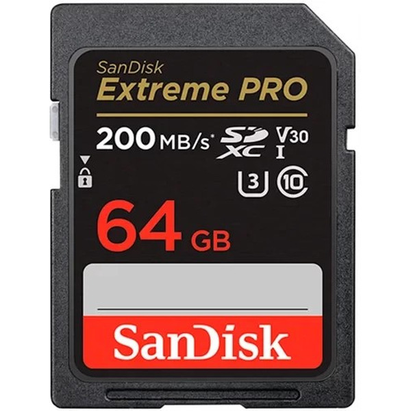 Карта памяти SanDisk Extreme PRO SDXC 64GB (SDSDXXU-064G-GN4IN)