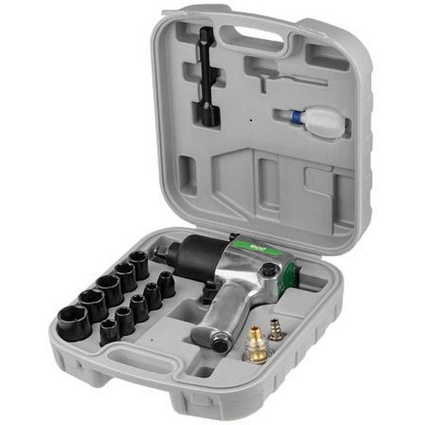 Пневматический гайковерт ECO AIW-610 с лубрикатором и головками