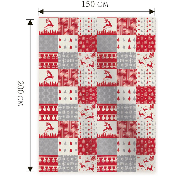 Плед новогодний ЗОЛОТАЯ СКАЗКА Лоскутки 592531 (150х200см)