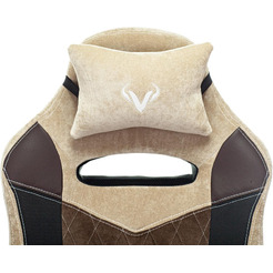 Кресло игровое Zombie VIKING 6 KNIGHT Fabric (1380213) коричневый/бежевый