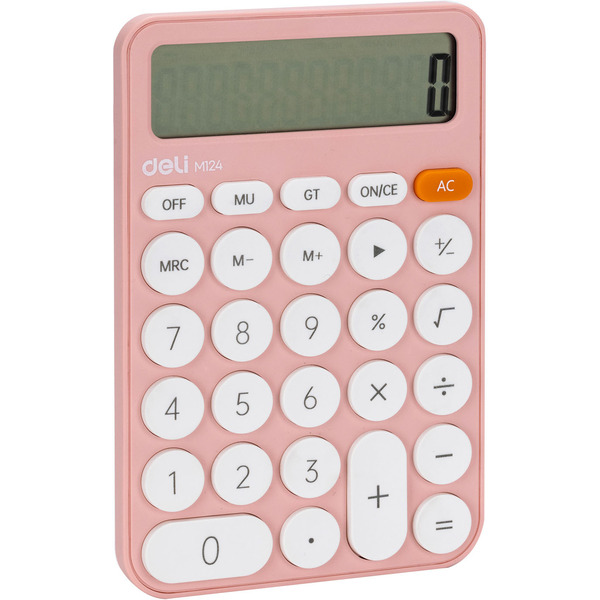 Калькулятор Deli EM124PINK