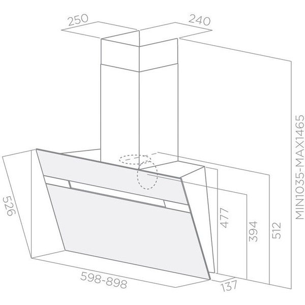 Кухонная вытяжка Elica Stripe IX/A/60/LX