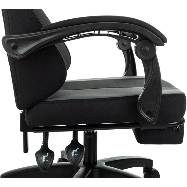 Кресло игровое ZOMBIE Weaver (черный/серый)