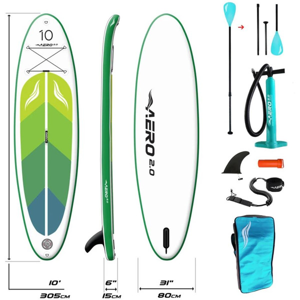 Сапборд AERO Green Leaf 10 (Зеленый лист)