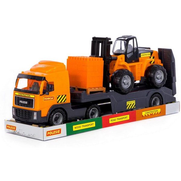 Автомобиль-трейлер + автокар + конструктор Супер-Микс Полесье 58409
