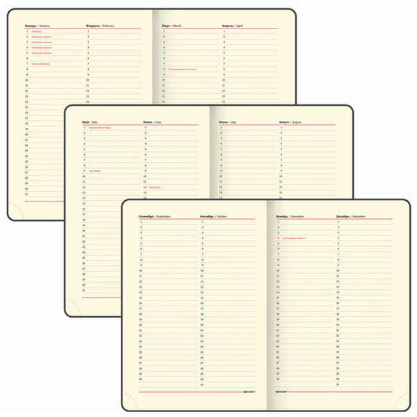 Ежедневник BRAUBERG недатированный Metropolis Ultra 113284 (черный)