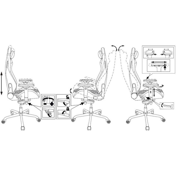 Кресло игровое Knight Titan (1685575) черный/красный