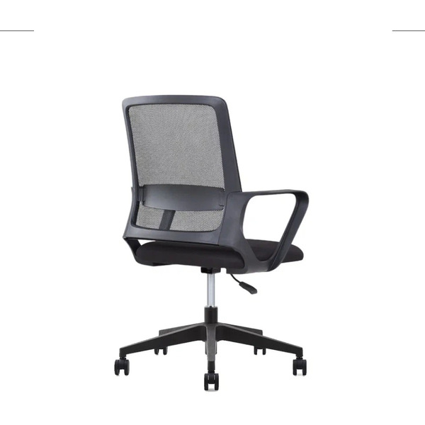 Кресло компьютерное SitZone U-0385 PL сетка/ткань, черный, крестов. пластик