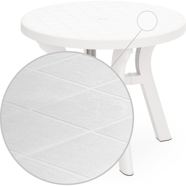 Садовый стол Альтернатива Атлант М8819 (белый)