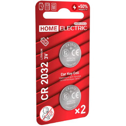 Батарейка HOME ELECTRIC PROFESSIONAL Lithium CR2032 BP2