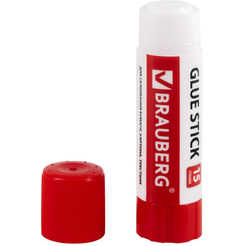 Клей-карандаш BRAUBERG 229474 15 г (2+1 обесцвечивающийся)