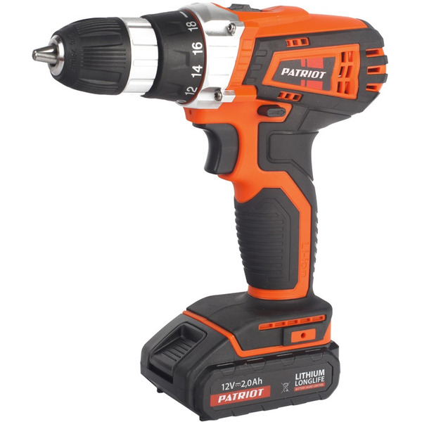 Дрель-шуруповерт аккумуляторная PATRIOT THE ONE BR 101Li