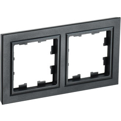 Рамка IEK Brite РУ-2-БрЧ