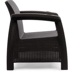 Набор садовых кресел Альтернатива Ротанг-плюс М8840 (мокко)