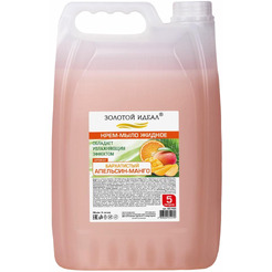 Мыло-крем жидкое ЗОЛОТОЙ ИДЕАЛ CLASSIC Бархатистый апельсин-манго 607492 5л