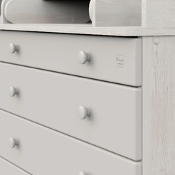 Детский комод Mihaylov Design Maks 805 с органайзером (сосна касцина/серый)