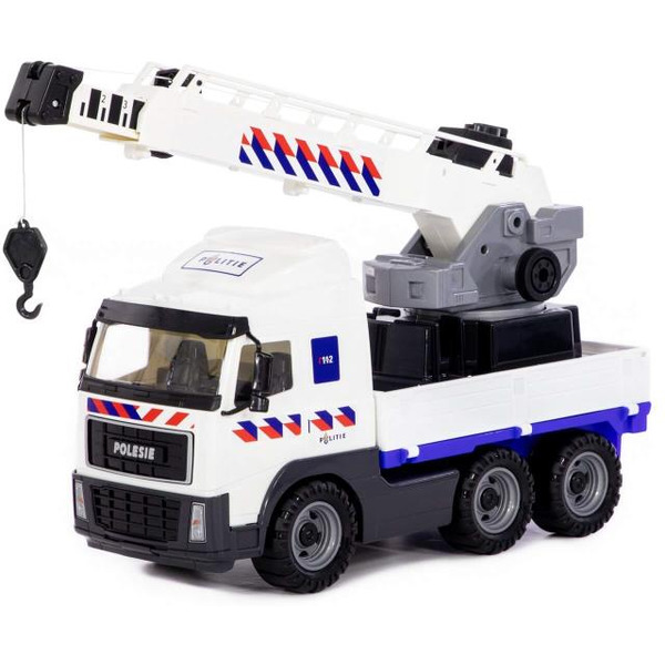 Автомобиль-кран с поворотной платформой полицейский (NL) Полесье 77318
