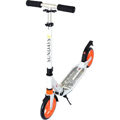Самокат Sundays SA-401-1 (белый с оранжевым)