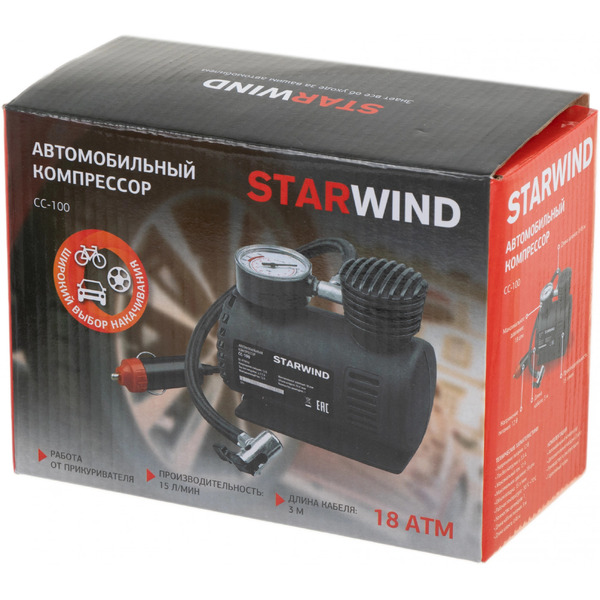 Автомобильный компрессор StarWind CC-100