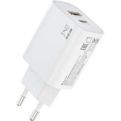 Зарядное устройство ATOMIC ENE YZZY U6 20W 2-порта USB (A+C), цвет белый | 10.211