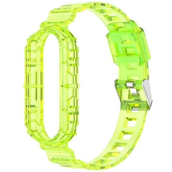 Ремешок Bingo Transparent для XIAOMI Mi Band 5/6/7/AMAZFIT Band 5 (желтый)