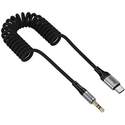 Кабель Hoco UPA33B USB Type-C - 3.5 мм Jack (1.5 м, черный)