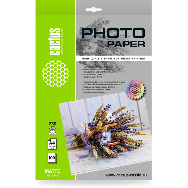 Фотобумага Cactus CS-MA4230100