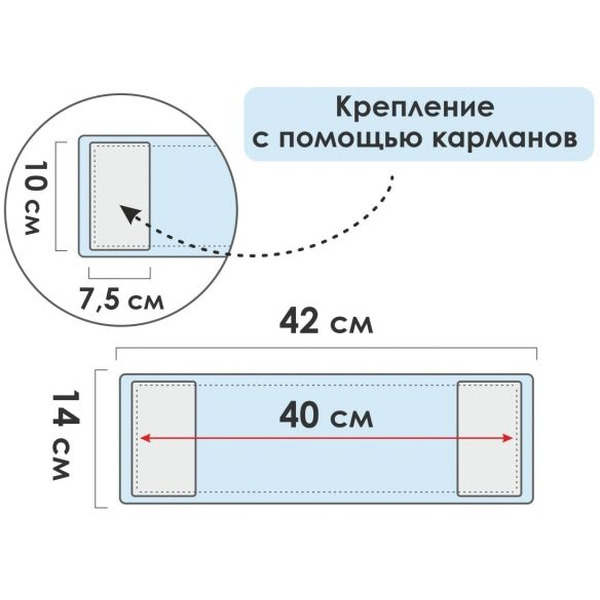 Сменная насадка для швабры PERFECTO LINEA Solid 44-532022