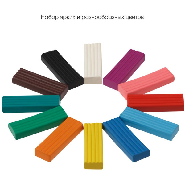 Пластилин Гамма Мультики 280018 (12 цв)