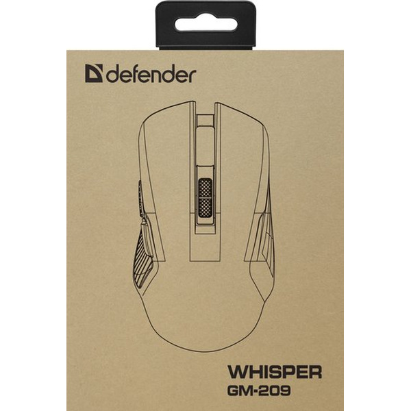 Игровая мышь Defender Whisper GM-209 (черный)