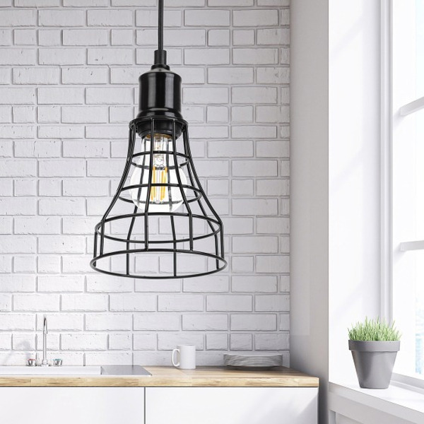 Светильник подвесной ЭРА PL10 BK Б0037457