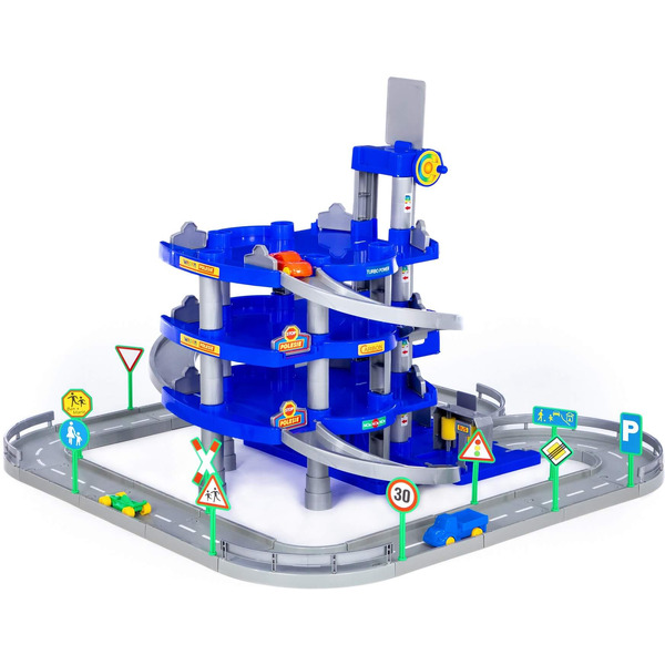 Паркинг Полесье Паркинг 4-уровневый с дорогой и автомобилями (синий) 44716