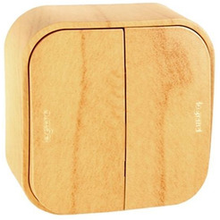 Переключатель на 2 направления Legrand Quteo 782266 (дерево)