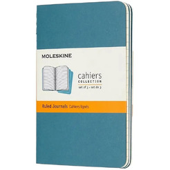 Блокнот Moleskine CAHIER JOURNAL CH011B44 (3 шт, голубой)