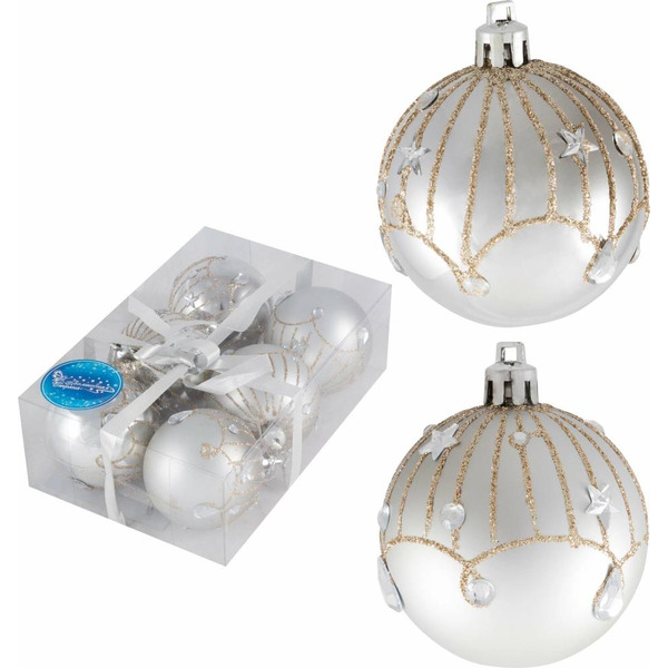 Набор шаров Волшебная страна 007482 "Блеск" золото-серебряный