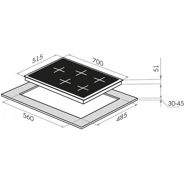 Варочная панель MAUNFELD EGHE.75.33CBG2.R/G