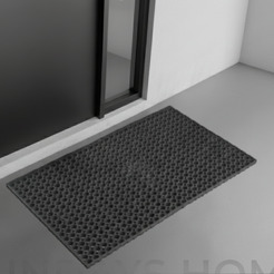 Придверный коврик Sundays Home Ячейка 100x150x1.6см 92246 (черный)