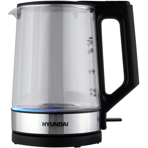 Чайник Hyundai HYK-G8808 (черный/серебристый)