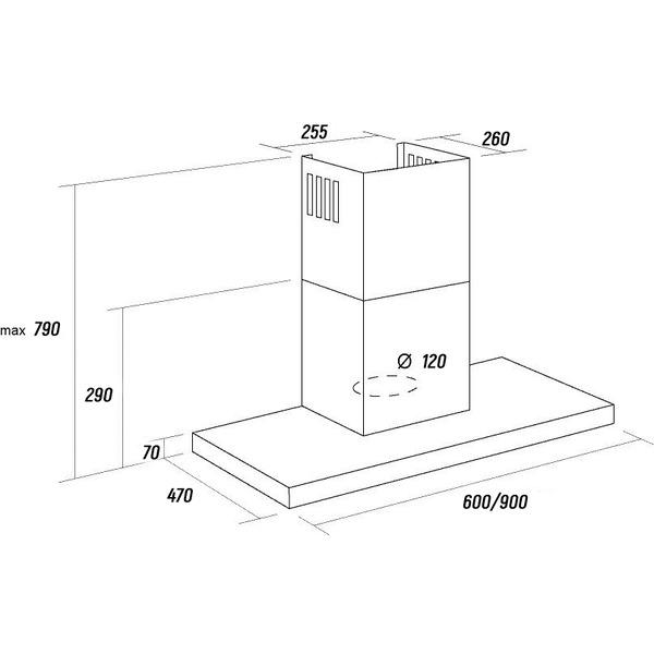 Кухонная вытяжка Schtoff Aresa 60 (черный)