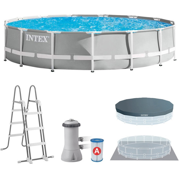 Каркасный бассейн INTEX Prism Frame 26732NP (549х122 см) с лестницей и фильтр-насосом