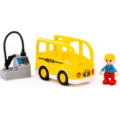Конструктор Полесье Макси Школьный автобус 10807