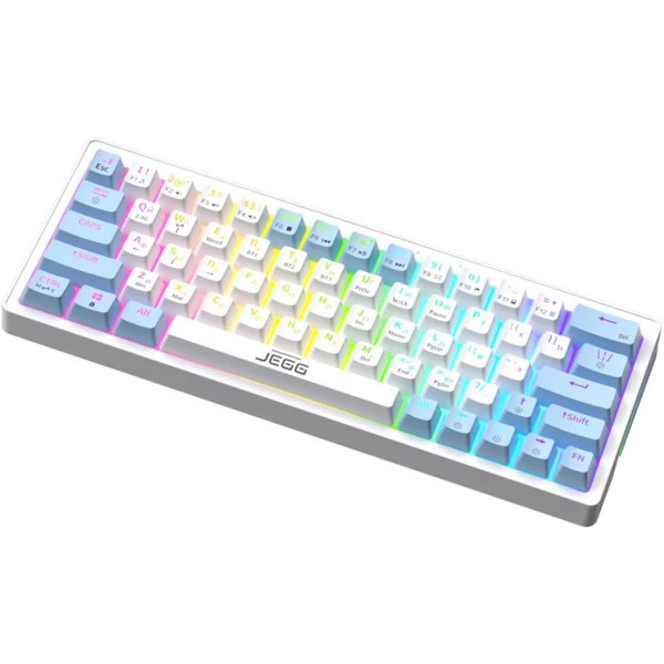 Клавиатура JEGG ZA63 Pro White Blue Orange (TNT Yellow)