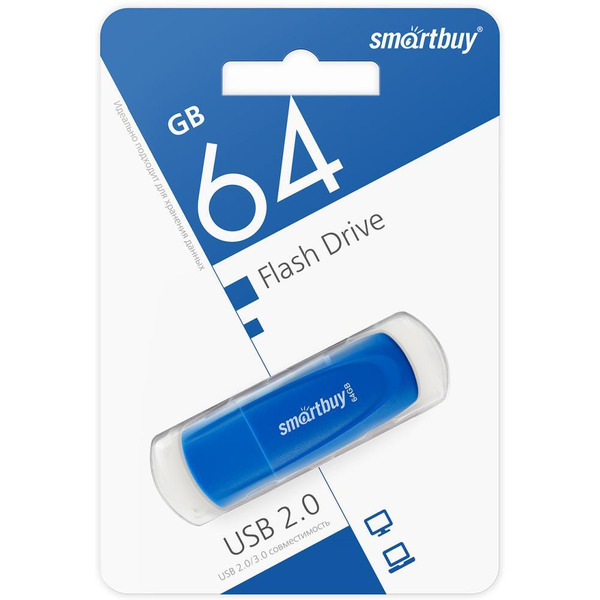 USB Flash Smart Buy Scout Blue 64GB (SB064GB2SCB)