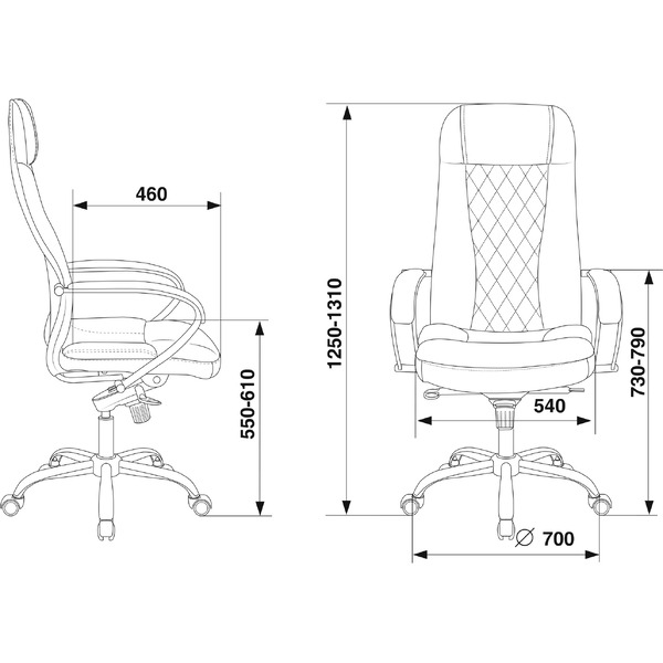 Кресло Бюрократ CH-609SL/ECO (черный)