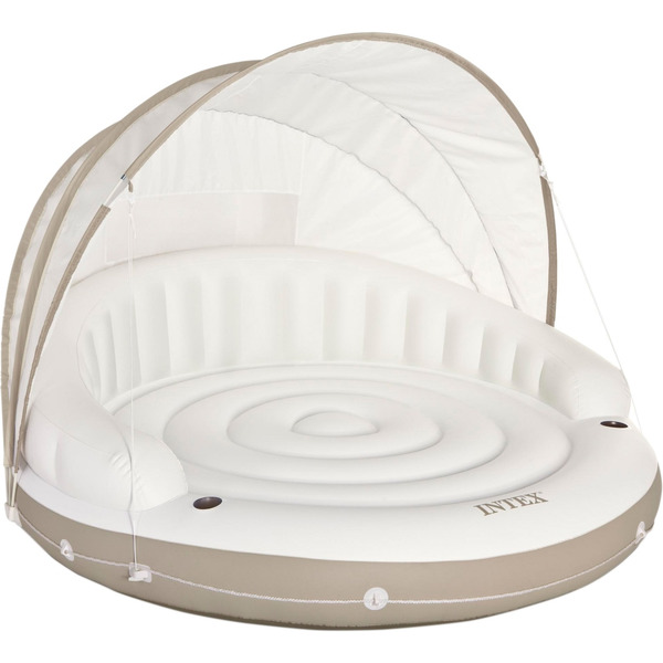 Надувной круг-шезлонг со сьемным навесом INTEX Canopy Island 58292EU