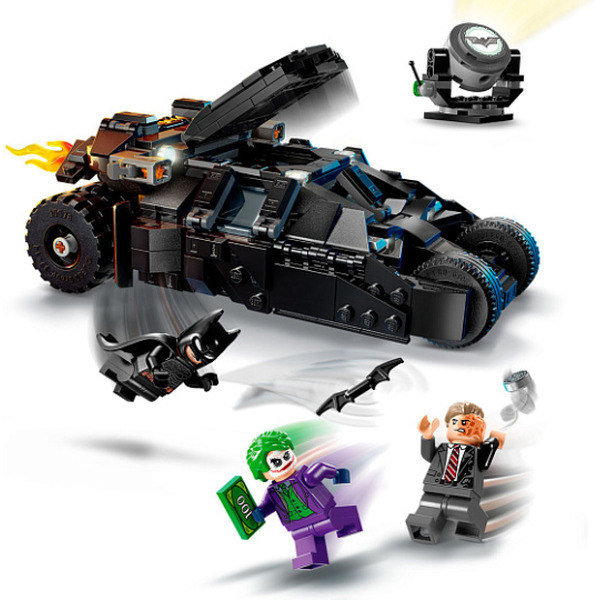 Конструктор LEGO Batman 76303 Бэтмен на Тумблере против Двуликого и Джокера