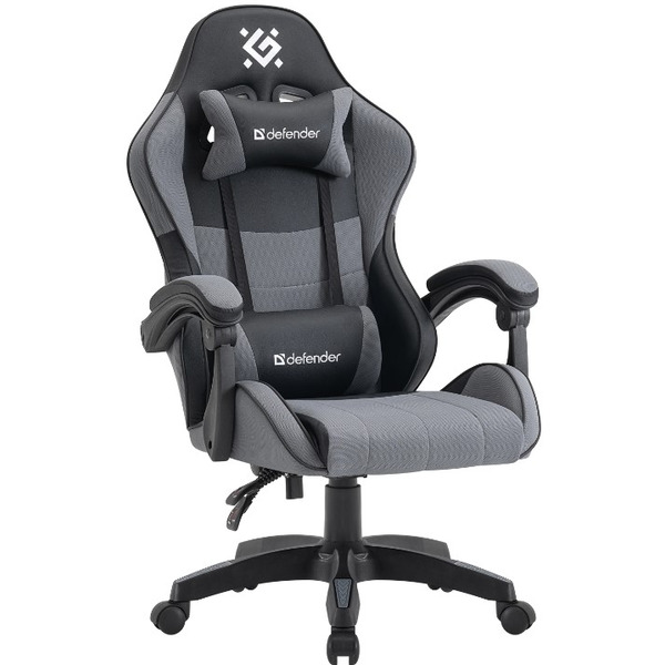Игровое кресло Defender Strider черный/серый (64056)