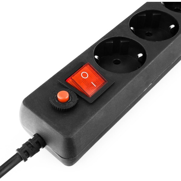 Сетевой фильтр ГАРНИЗОН ЕНВ-6 (1,8м) черный