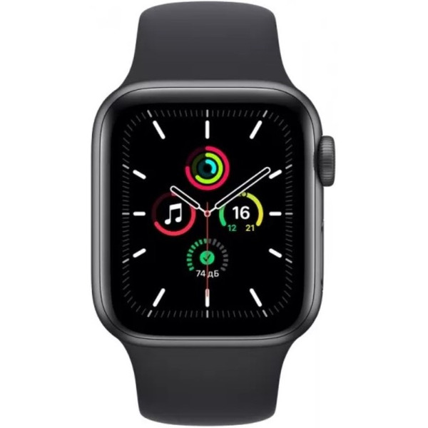 Умные часы Apple Watch SE 2024 40mm Midnight MXE73LL/A (силиконовый ремешок S/M)