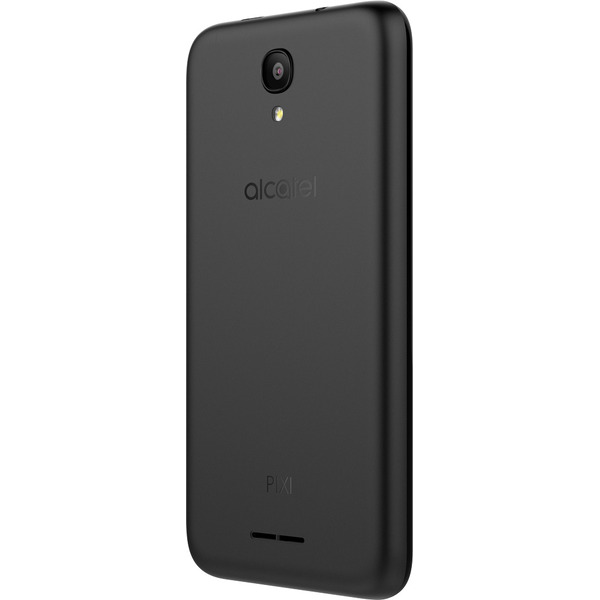 Смартфон Alcatel One Touch Pixi 4 5010D черный+Задняя крышка UV Metal Gold (золотая)